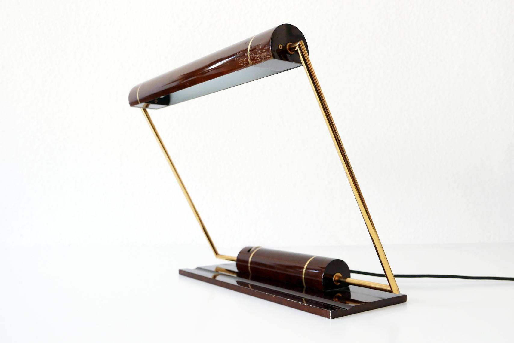 Exceptional Modernist Banker Desk Light or Table Lamp by George Kovacs USA 1980s 4