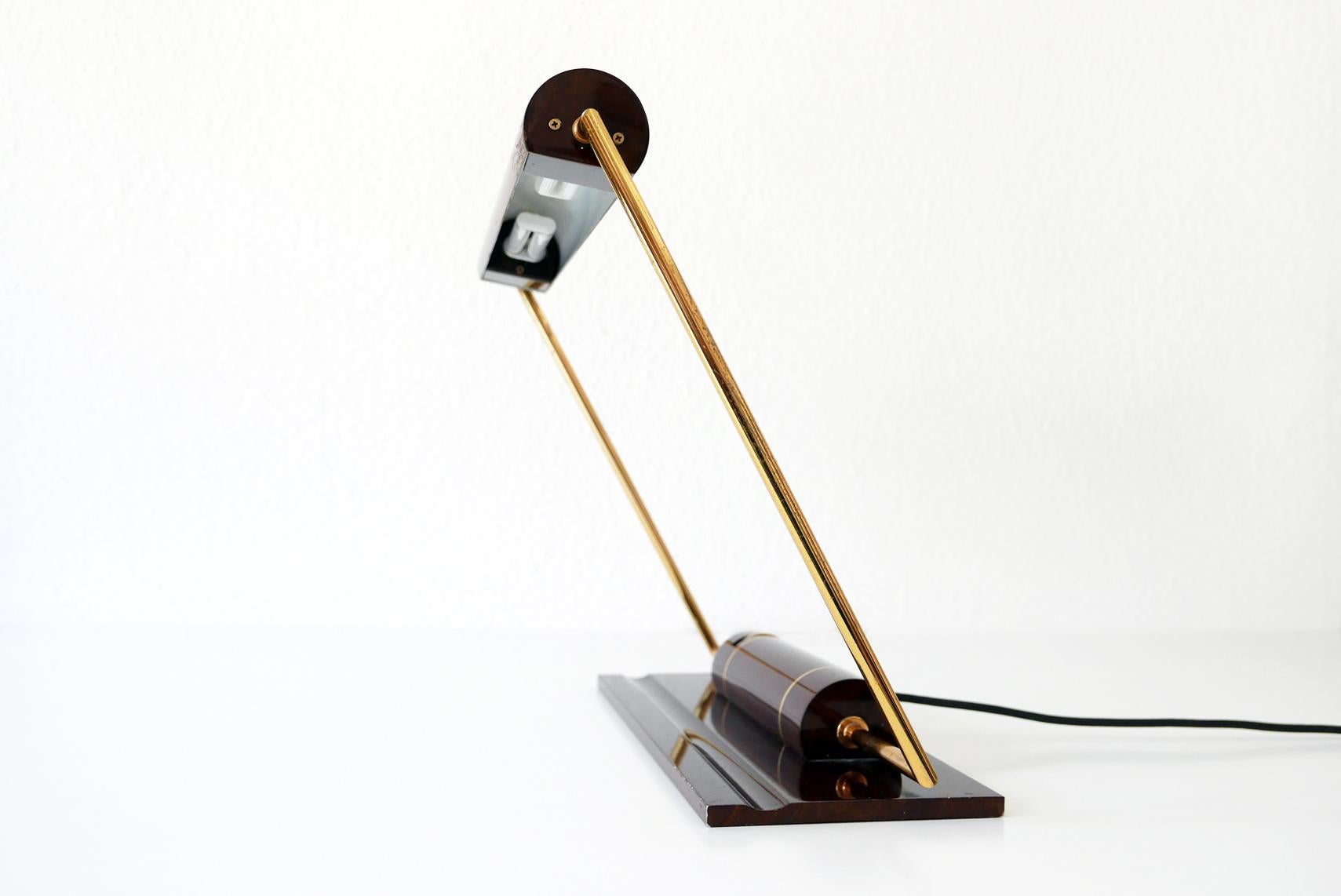Exceptional Modernist Banker Desk Light or Table Lamp by George Kovacs USA 1980s 6