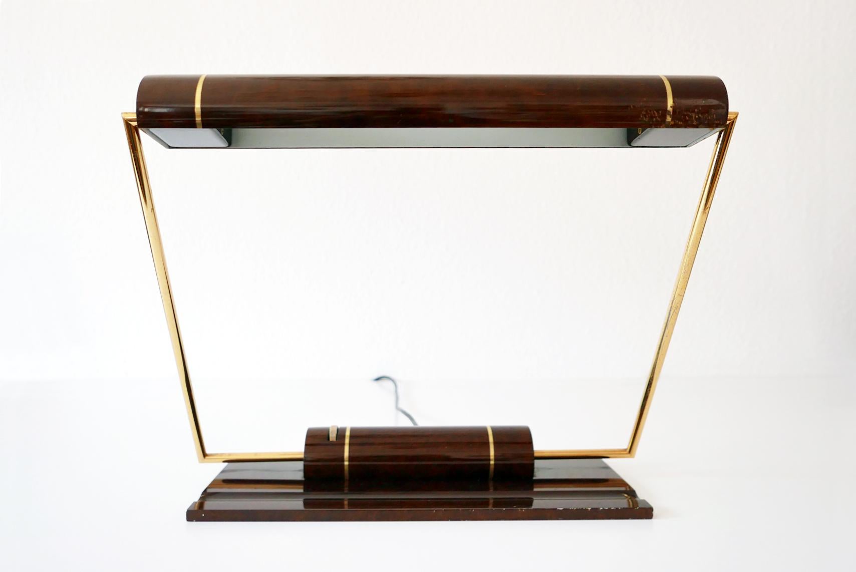 Mid-Century Modern Exceptional Modernist Banker Desk Light or Table Lamp by George Kovacs USA 1980s