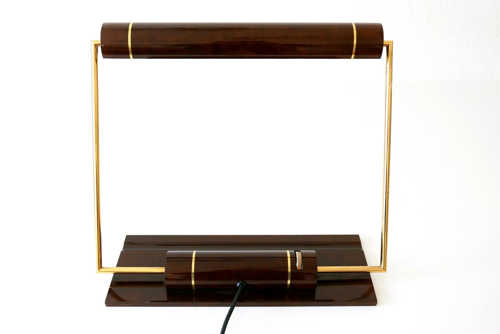 Exceptional Modernist Banker Desk Light or Table Lamp by George Kovacs USA 1980s 1