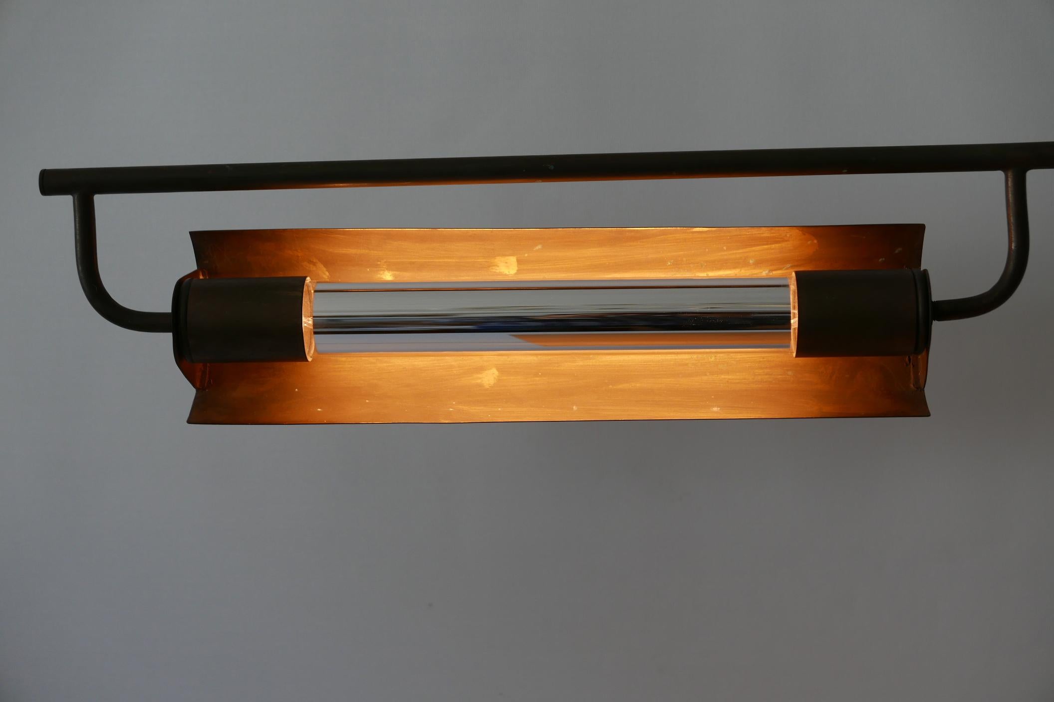 Exceptional Modernist Bauhaus Articulated Brass Clamp Table Lamp, Germany, 1930s For Sale 12