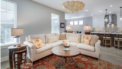 Exceptional Monumental Murano Glass Flush Mount Chandelier, Mid-Century Modern