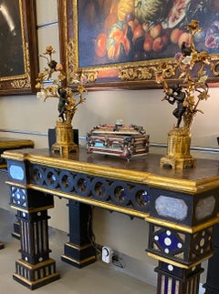 Eccezionale portagioie o cassettiera in vetro di Murano  1930'