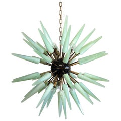 Exceptional Murano Glass Sputnik Chandelier, 51 Ice Glasses
