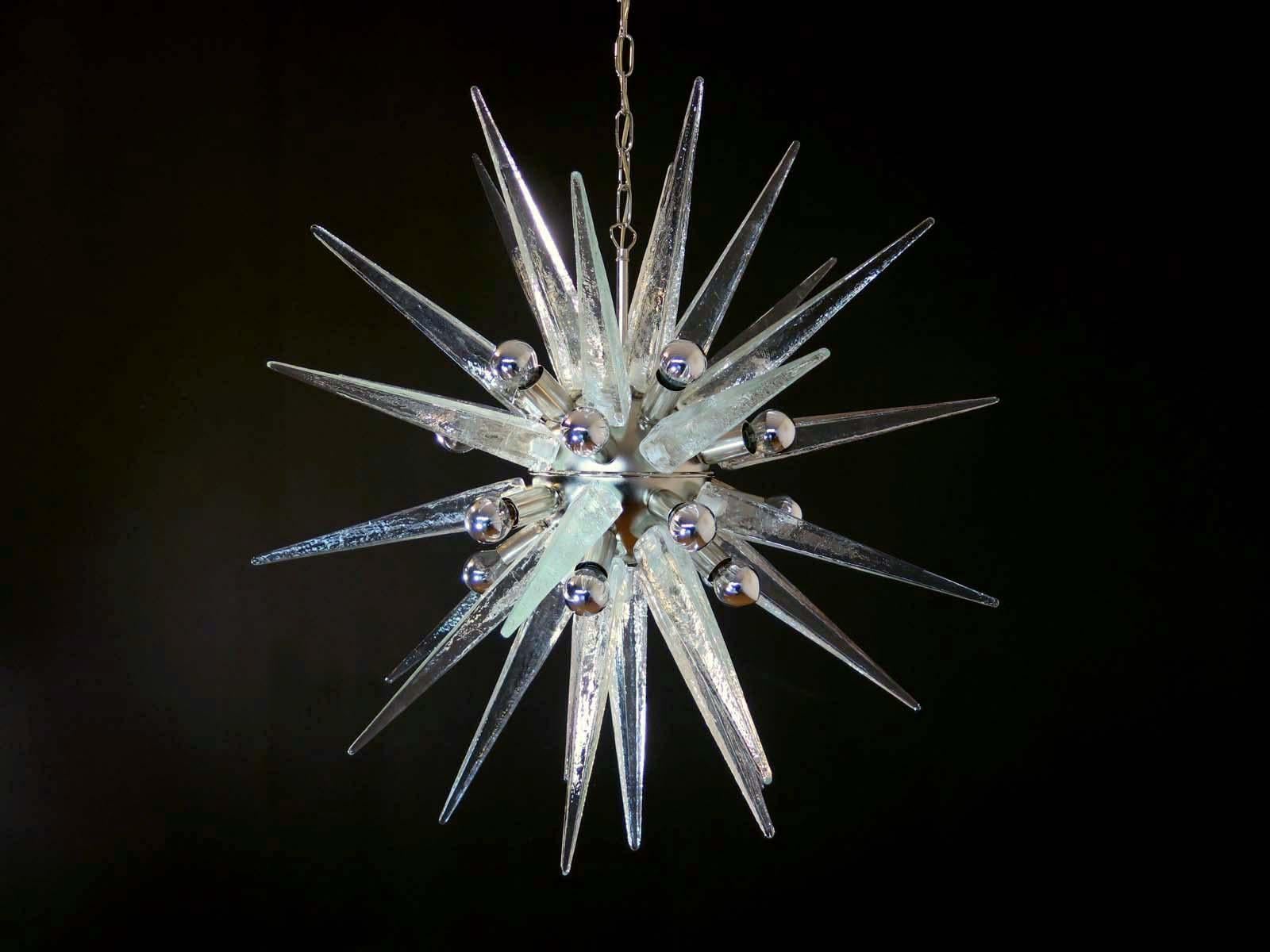 Exceptional Murano Glass Sputnik Chandelier For Sale 4