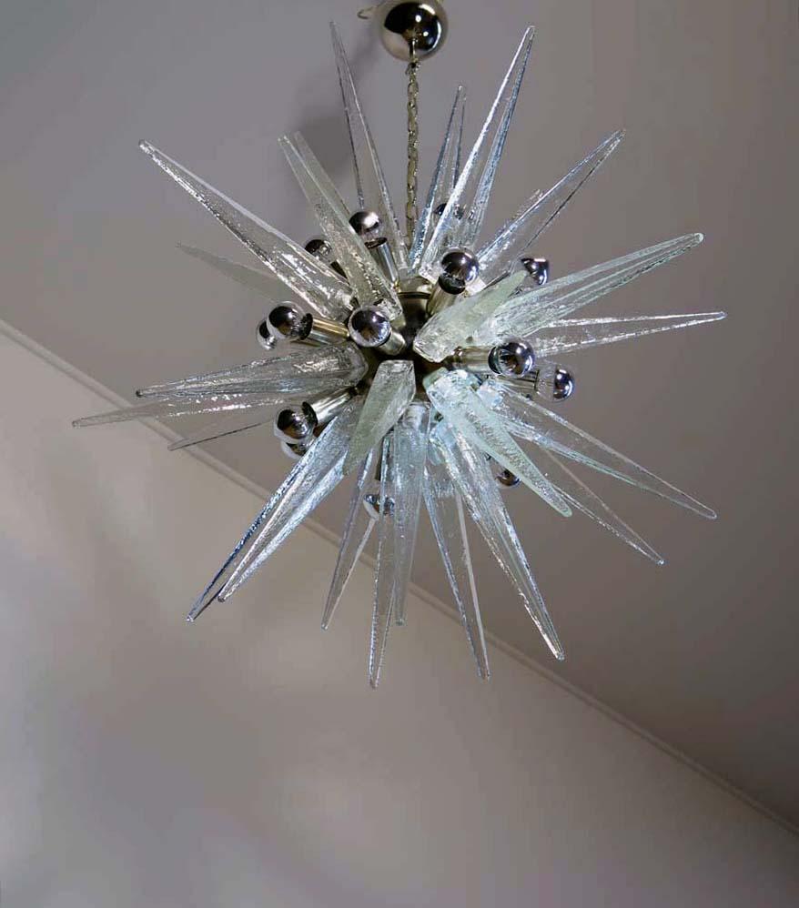 Außergewöhnlicher Sputnik-Kronleuchter aus Murano-Glas im Angebot 5