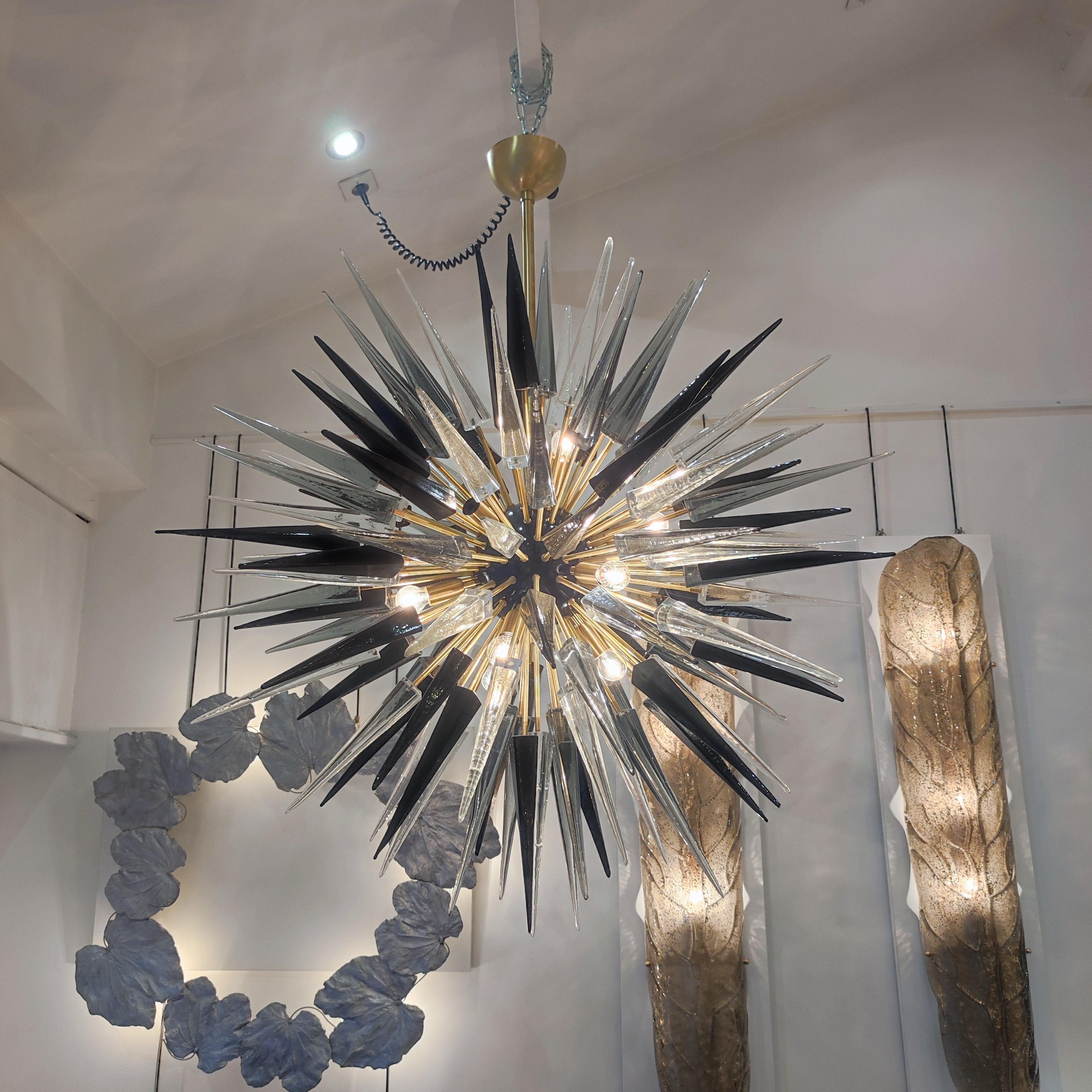 Italian Exceptional Murano Glass Sputnik Chandelier For Sale