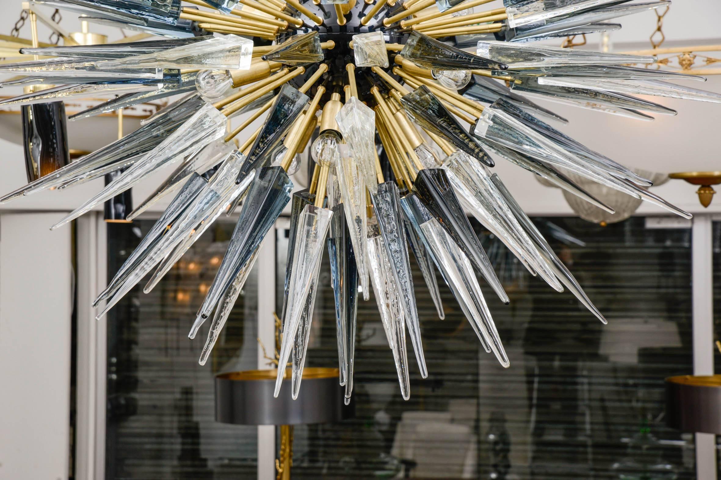 Contemporary Exceptional Murano Glass Sputnik Chandelier