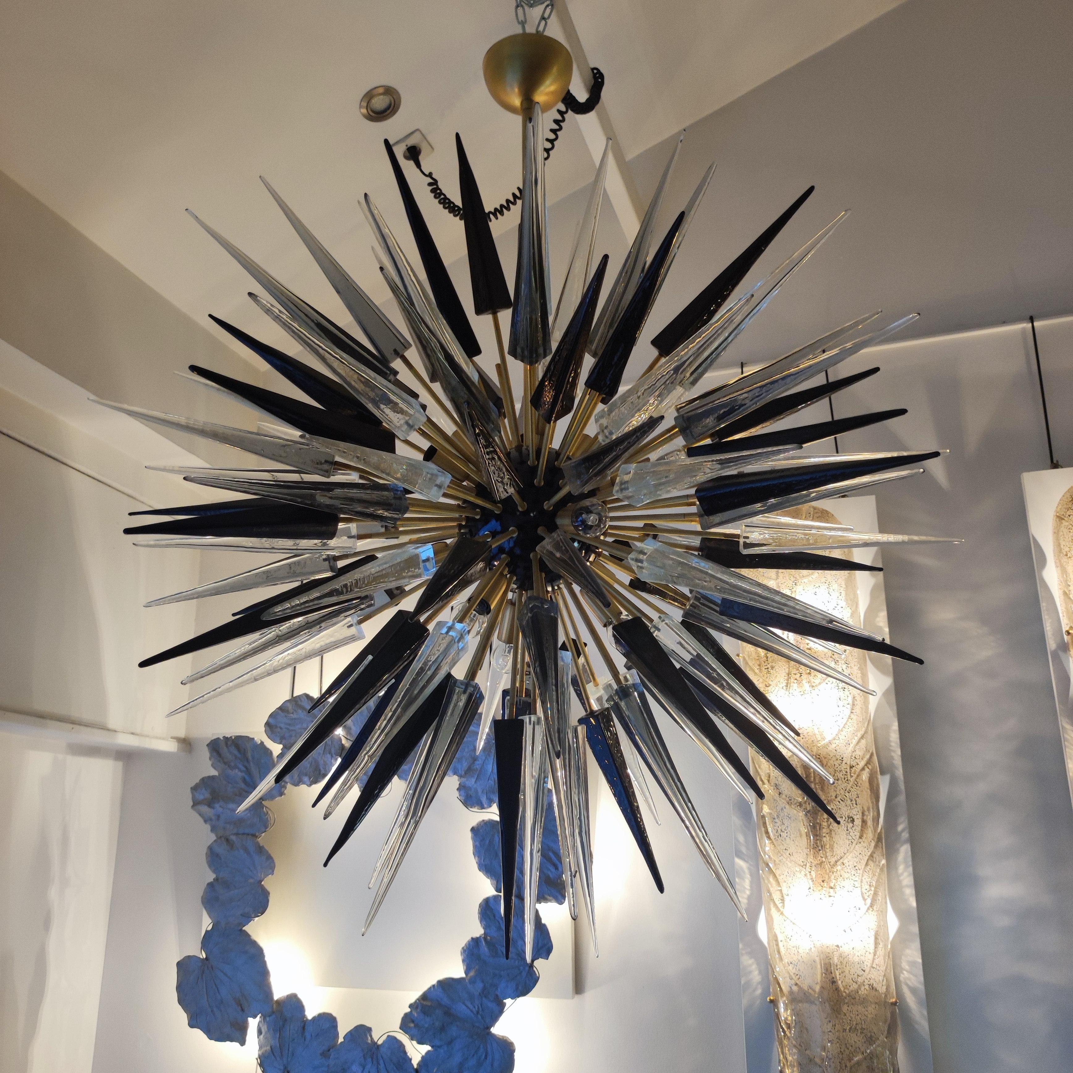 Außergewöhnlicher Sputnik-Kronleuchter aus Murano-Glas 1