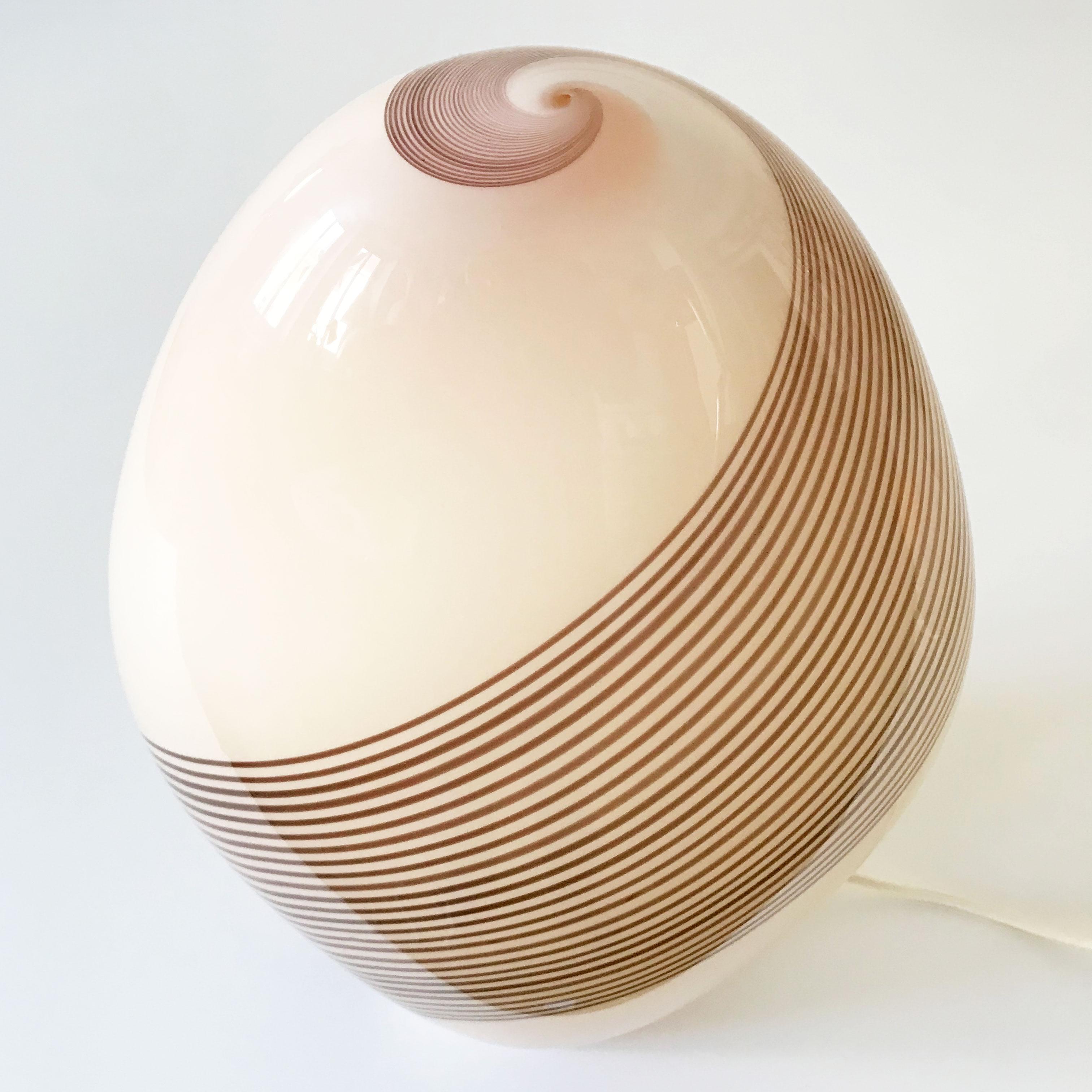 Excepcional lámpara de sobremesa de cristal de Murano de Lino Tagliapietra para Effetre Años 80 Italia en Bueno estado para la venta en Munich, DE