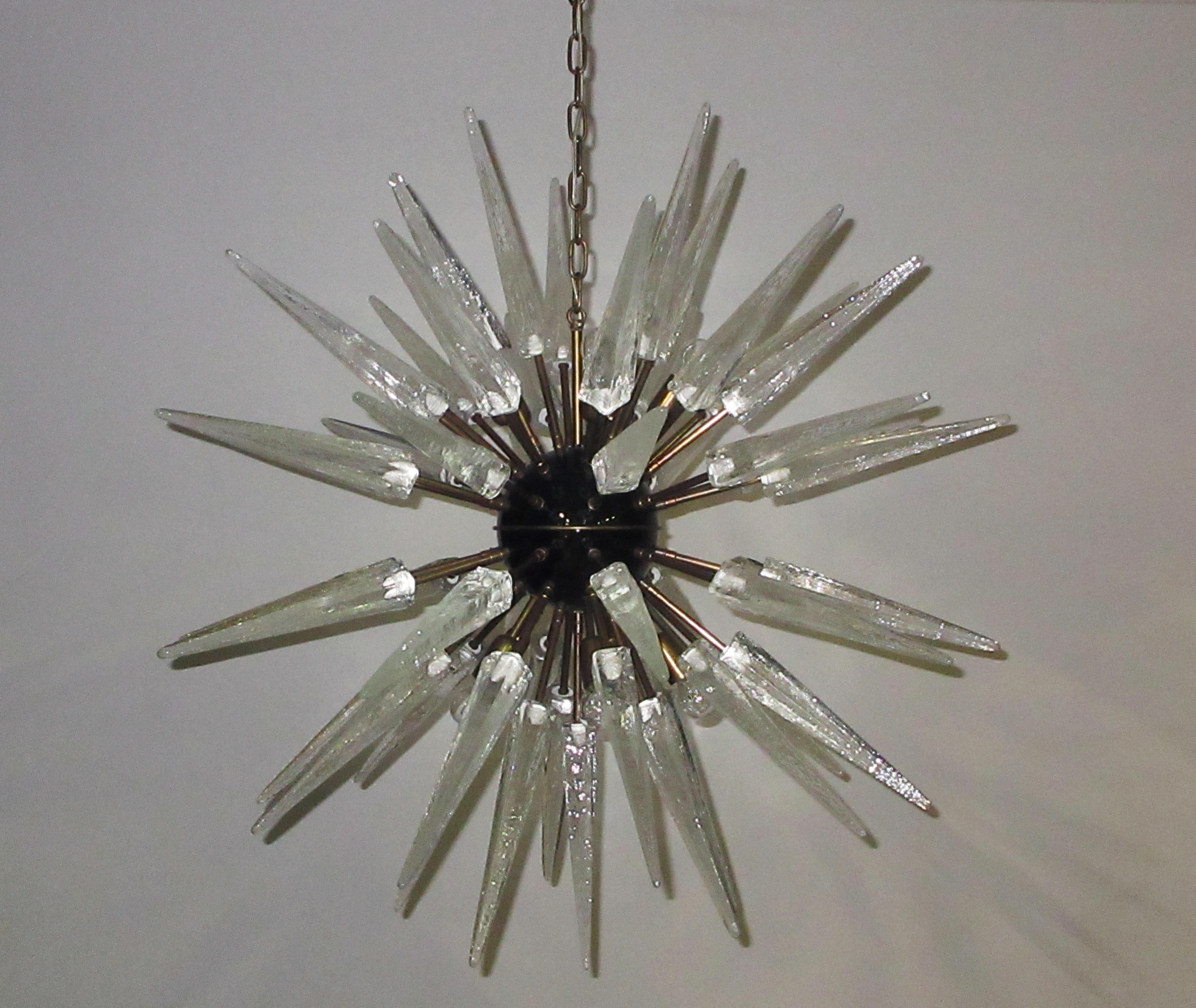  Außergewöhnlicher Sputnik-Kronleuchter aus Murano-Tropfenglas, 51 Gläser im Angebot 7