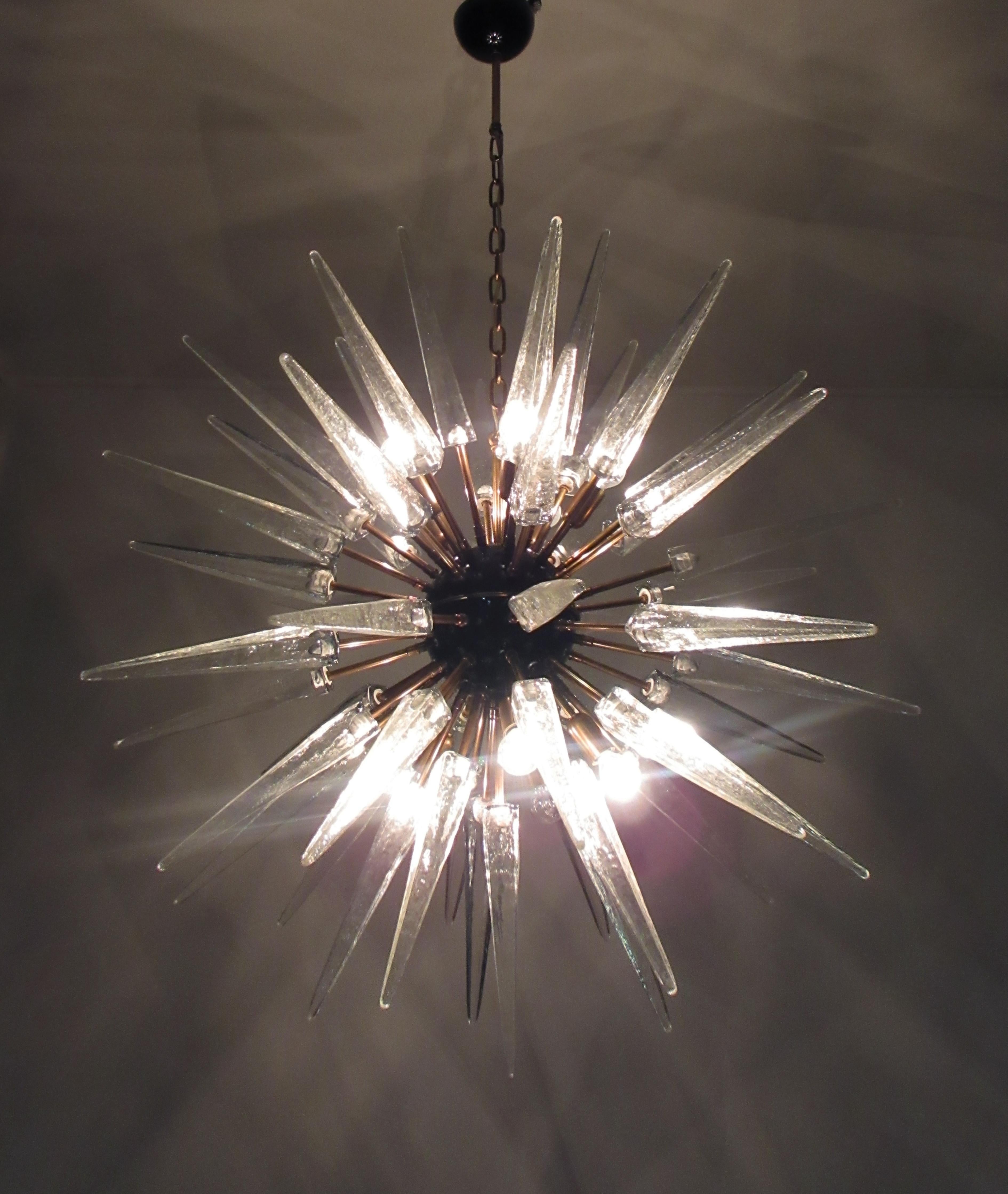  Außergewöhnlicher Sputnik-Kronleuchter aus Murano-Tropfenglas, 51 Gläser im Angebot 10