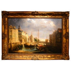 Exceptional Musical Clock with Complications and Painting by L. V. Fouquet