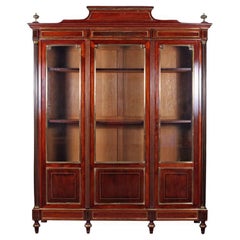 Exceptional Napoleon III Mahogany and Bronze Bookcase, Circa 1850