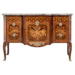 Exceptional Napoleon III Style Inlaid Chest With Musical Theme
