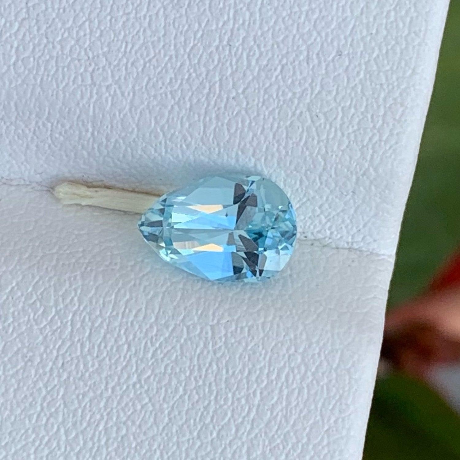 Exceptional Natural Aquamarine Stone, available for sale at wholesale price natural high quality 1.35 Carats Loupe Clean Clarity Loose Aquamarine from Pakistan.

Product Information:
GEMSTONE NAME: Exceptional Natural Aquamarine Stone
WEIGHT: 1.35