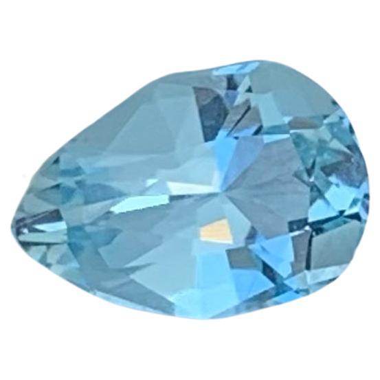 Exceptional Natural Aquamarine Stone 1.35 CT Fancy Pear Cut Gemstone jewelry Use For Sale