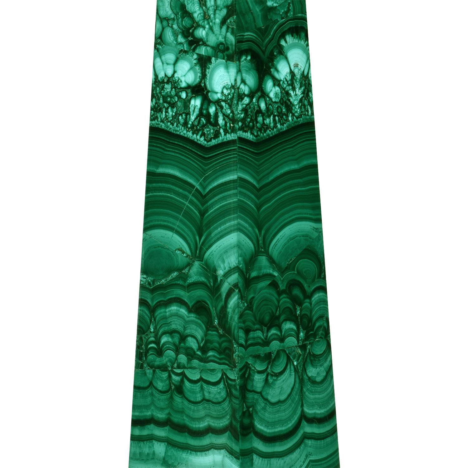Other Natural Malachite Obelisk Mineral Specimen For Sale