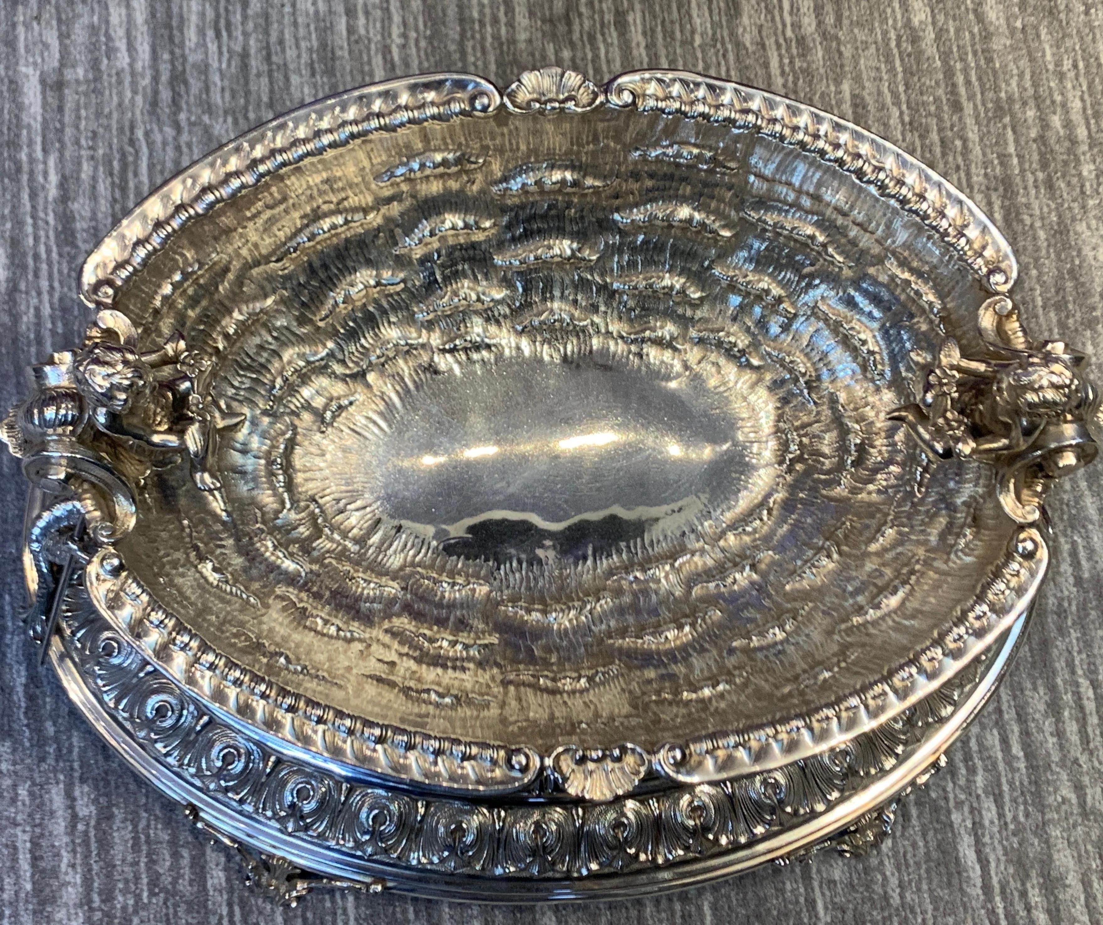 Exceptional Nautical Themed Silver Centerpiece by Buccellati For Sale 8
