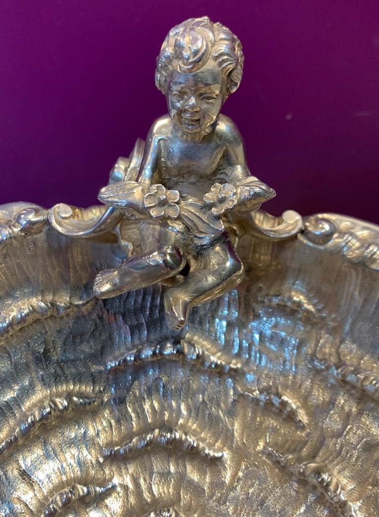 Exceptional Nautical Themed Silver Centerpiece by Buccellati For Sale 1