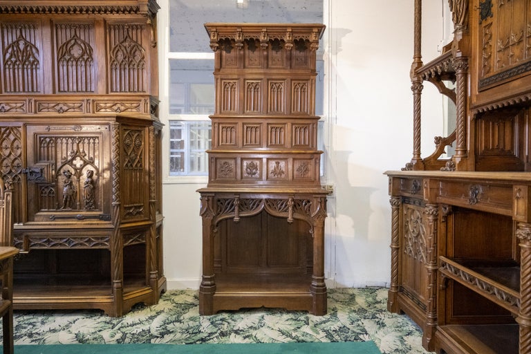 Exceptional Neo Gothic Dining Room Set For Sale at 1stDibs