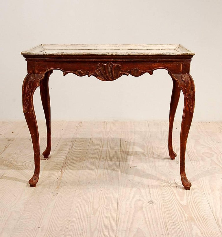 Exceptional Norwegian Rococo Tray Table, Origin: Norway, Circa 1760-1785 For Sale at 1stDibs Exceptional Norwegian Rococo Tray... 