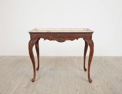 Außergewöhnlicher norwegischer Rokoko-Tabletttisch, Herkunft: Norwegen, ca. 1760-1785
