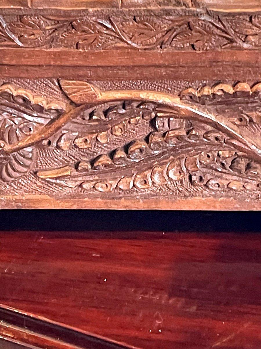 Exceptional Old Huanghuali Wood Box From North Vietnam, Art Deco For Sale 1