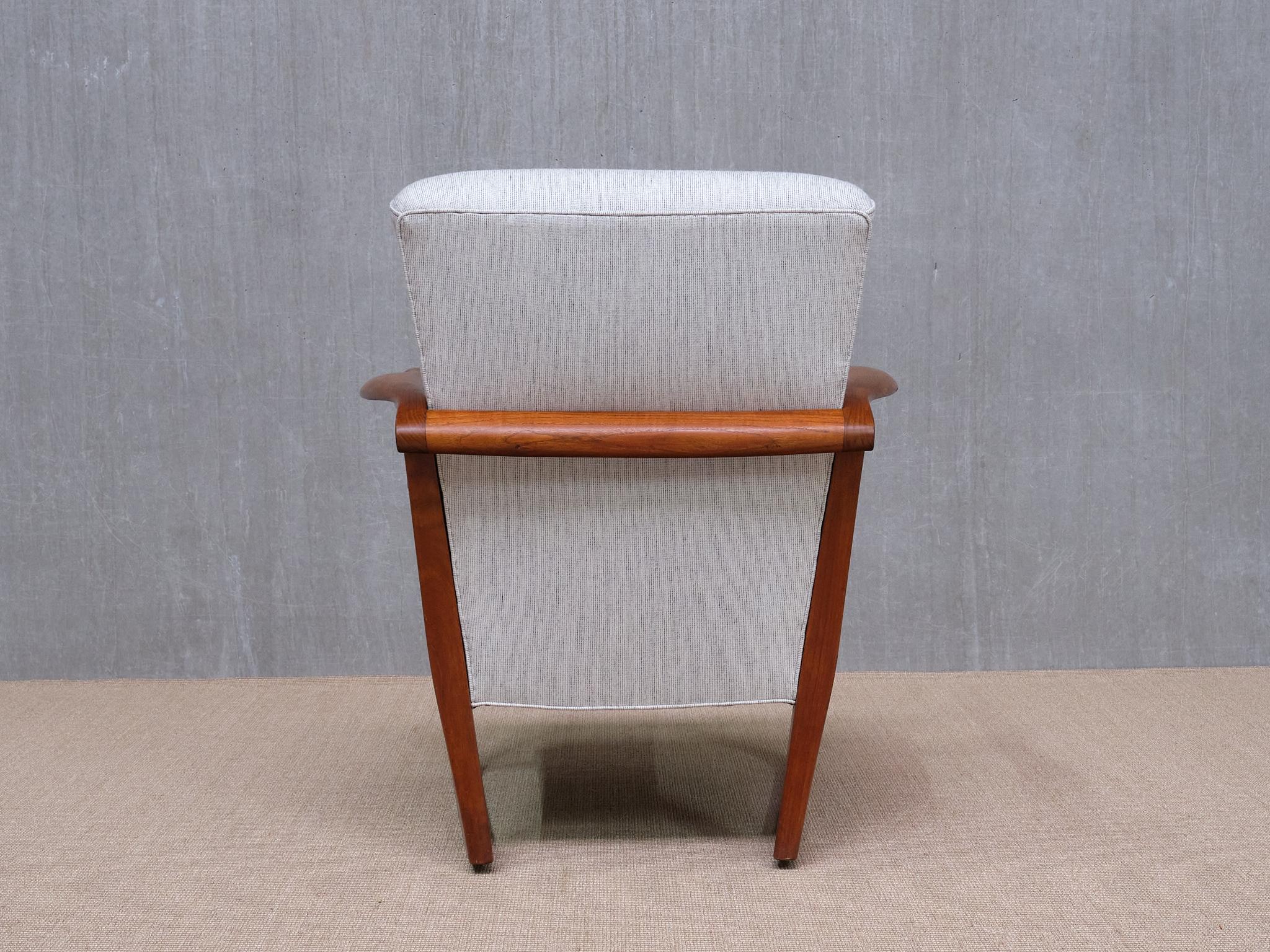 Exceptional Ole Jacobsen Armchair in Sculpted Teak, C.B. Hansen, Denmark, 1949 4