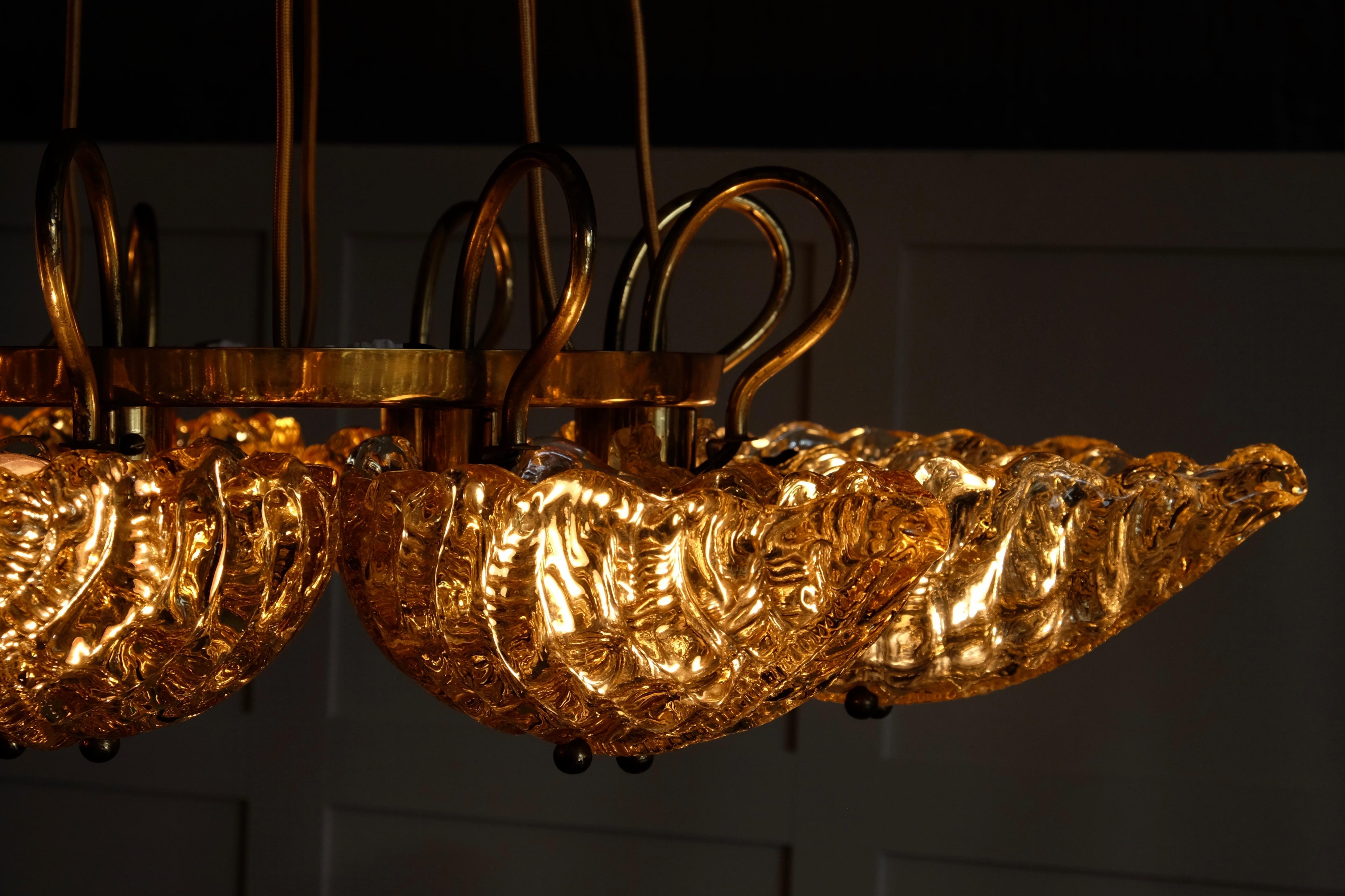Exceptional Orrefors Chandelier by Fritz Kurz, Sweden, 1940s In Good Condition In Stockholm, SE