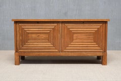 Exceptional Oscar Nilsson Attributed Sideboard in Oak Wood, Sweden, 1940s