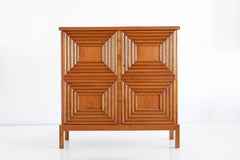 Exceptional Oscar Nilsson Oak Cabinet, Sweden, 1940s