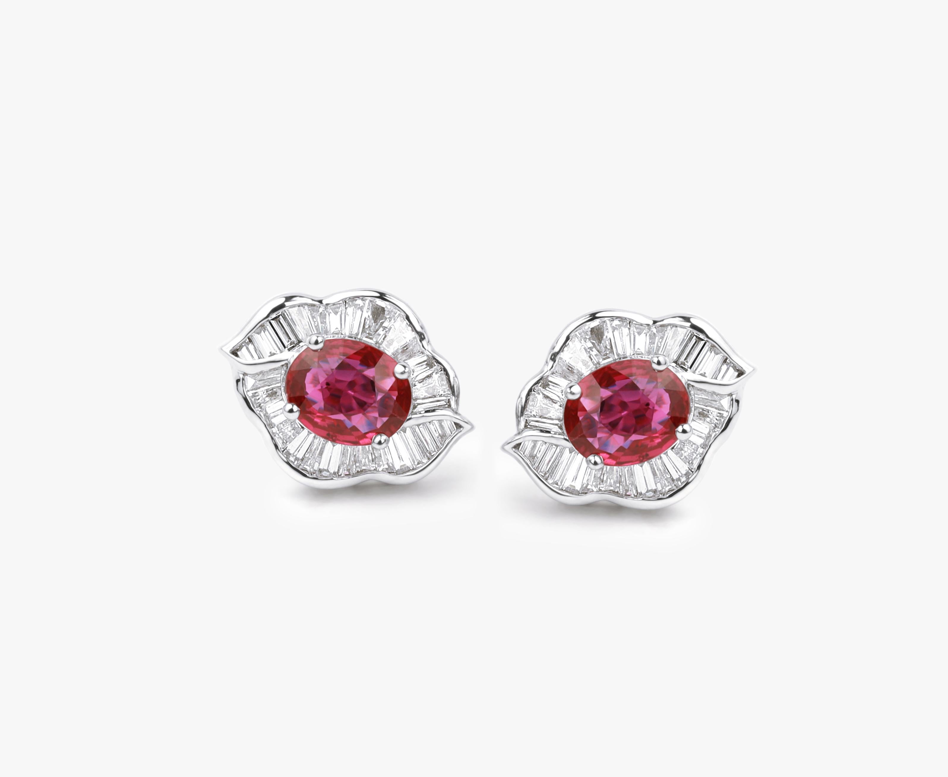 Exceptional oval natural ruby diamond stud earrings, halo diamond in 18k gold


Available in 18k white gold.

Same design can be made also with other custom gemstones per request.

Product details:

- Solid gold (approx. 4 grams)

- approx. 0.70