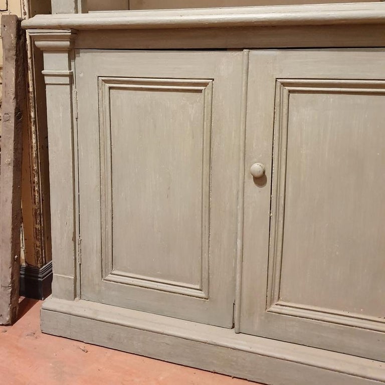 Exceptional Painted Irish Bookcase For Sale at 1stDibs