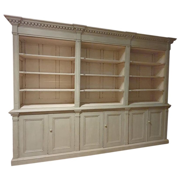 Exceptional Painted Irish Bookcase at 1stDibs