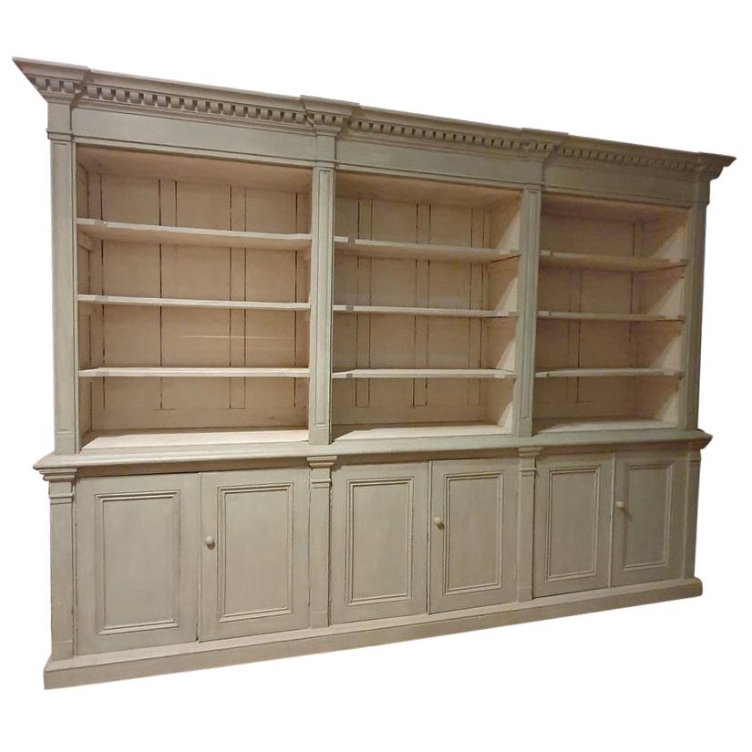 Exceptional Painted Irish Bookcase