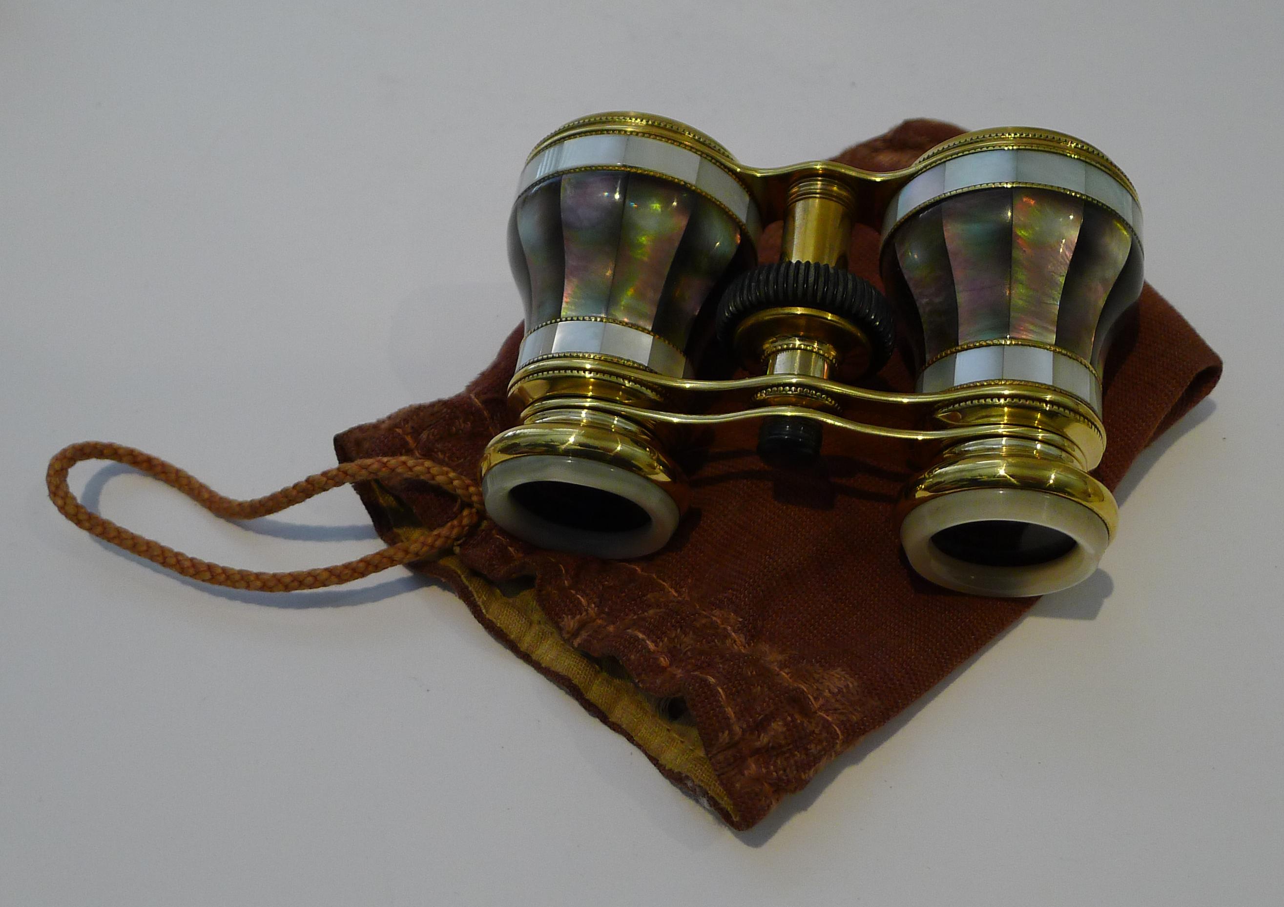 Exceptional Pair Antique Opera Glasses by Colmont, Paris In Good Condition In Bath, GB