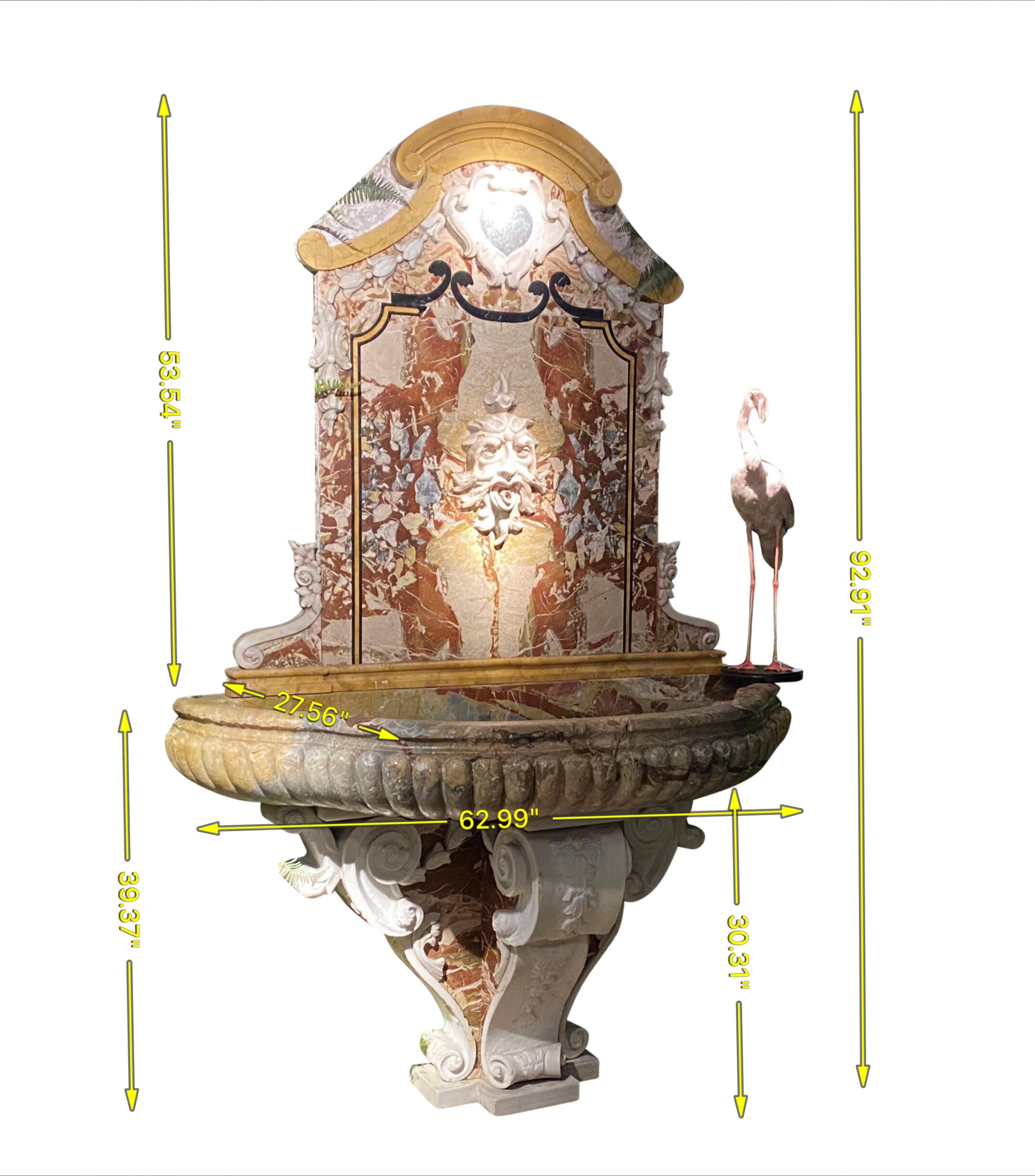 italian wall fountain