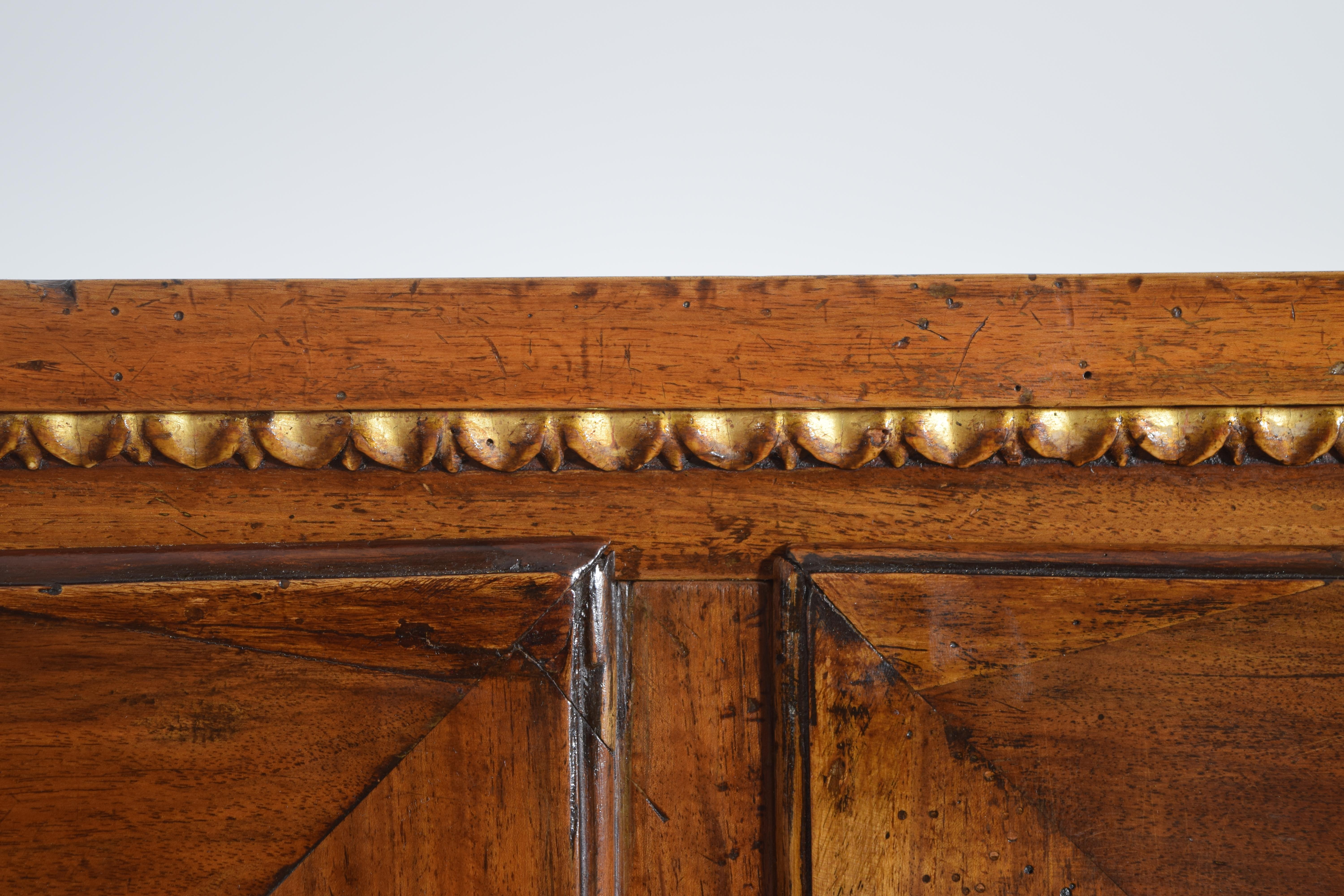 Exceptional Pair Italian, Veneto, Neoclassic Walnut & Giltwood Credenzas, c.1790 For Sale 9
