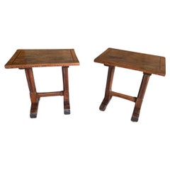 Exceptional Pair of 17th Century Italian Side Tables