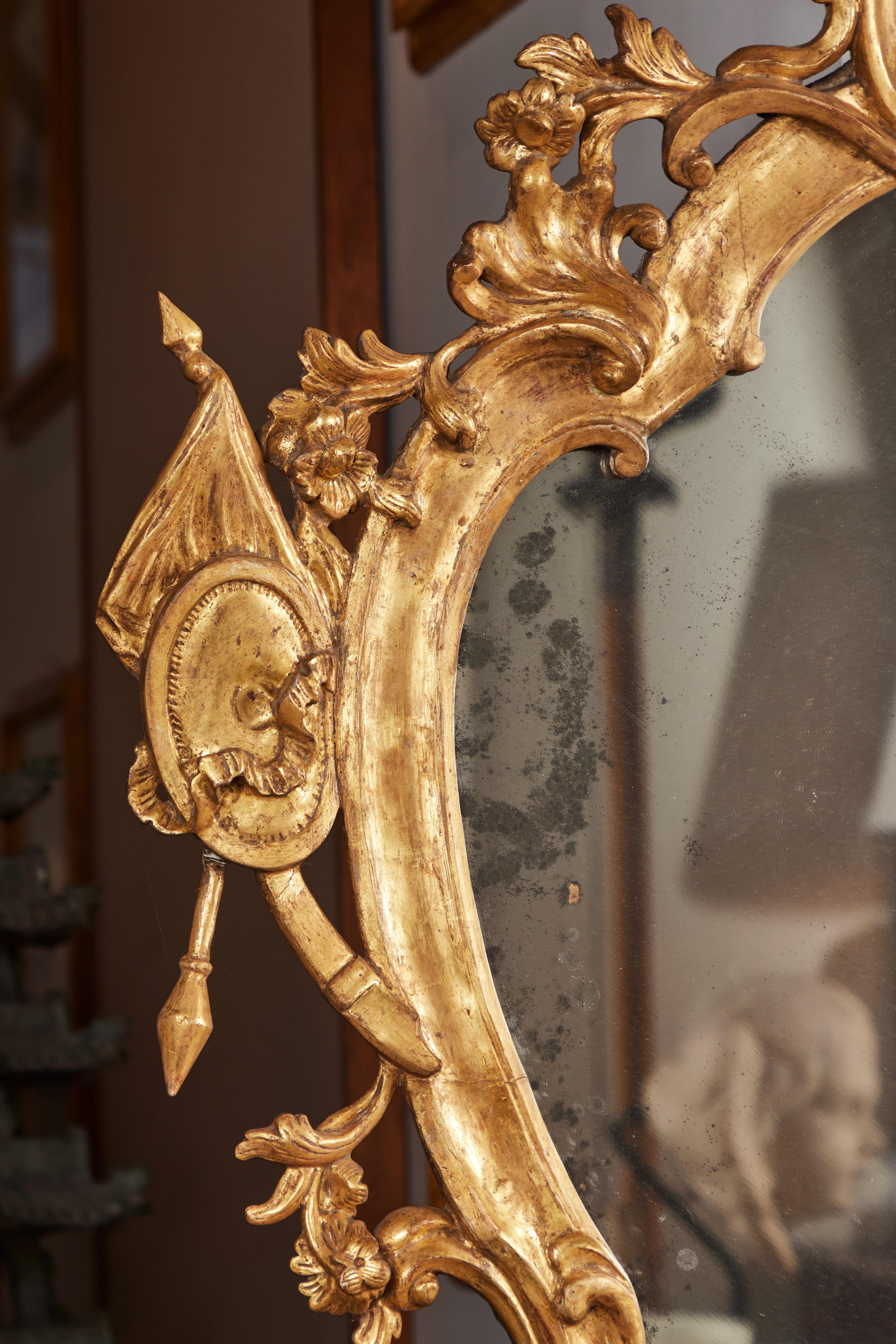 Exceptional Pair of 18th Century Girandole Mirrors For Sale 3