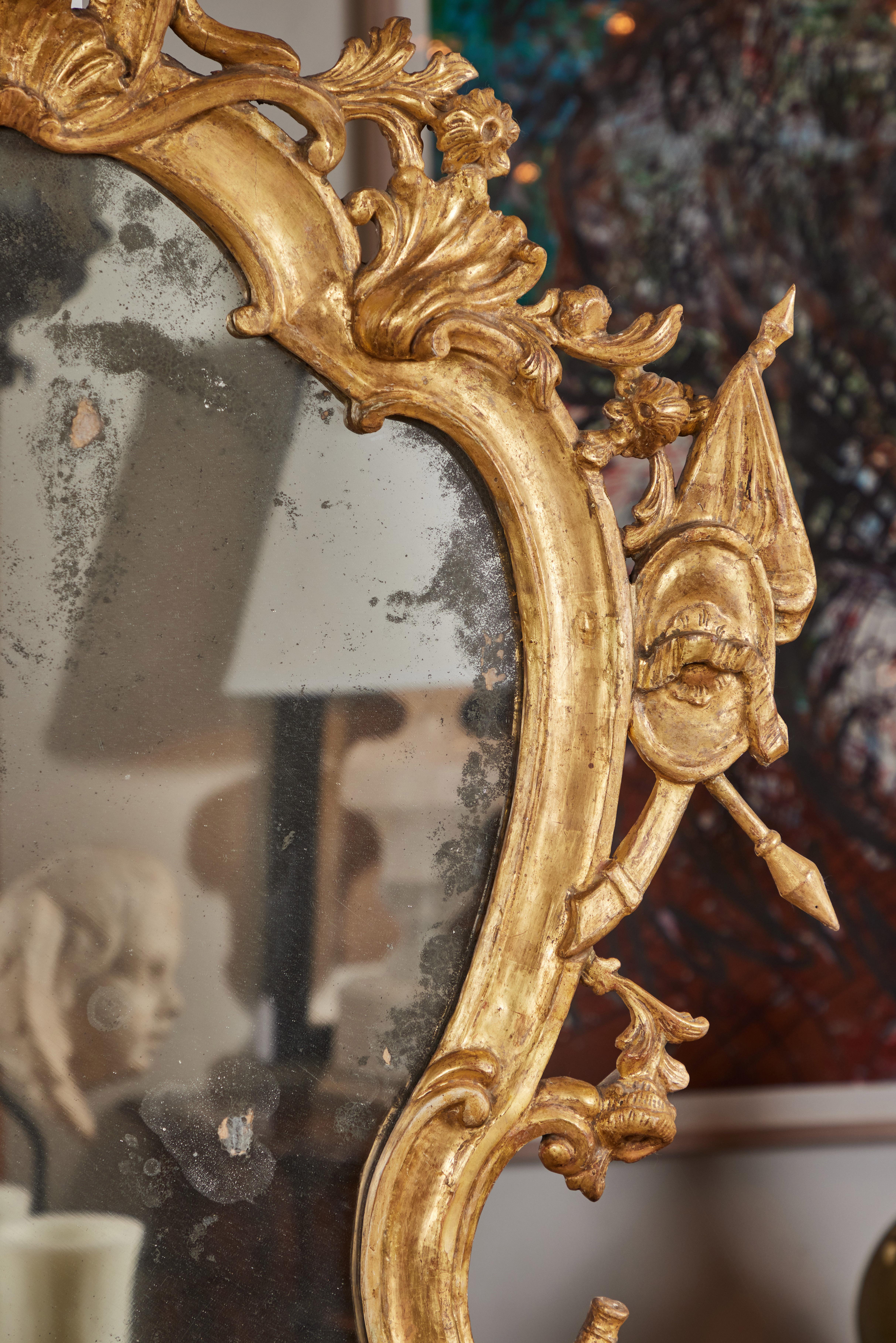 Exceptional Pair of 18th Century Girandole Mirrors For Sale 5