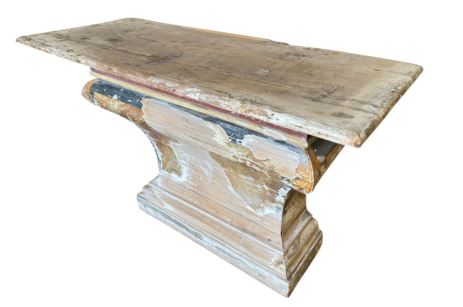 Wood Exceptional Pair Of 18th Century Italian Altars For Sale