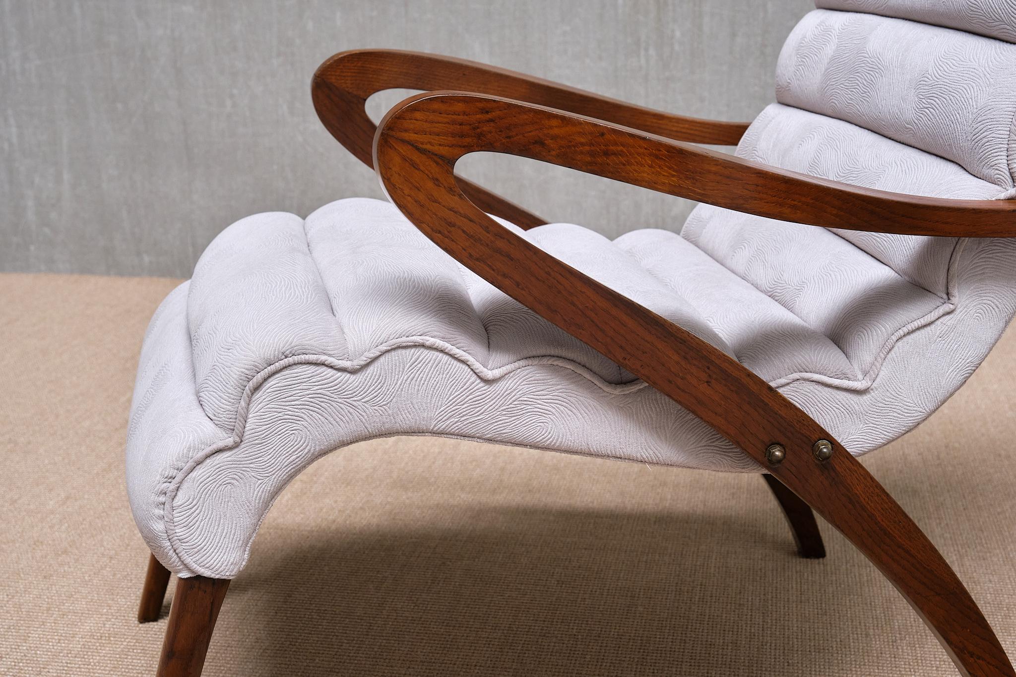 Exceptionnelle paire de fauteuils attribués à Carlo Enrico Rava, Italie, années 1940 en vente 6