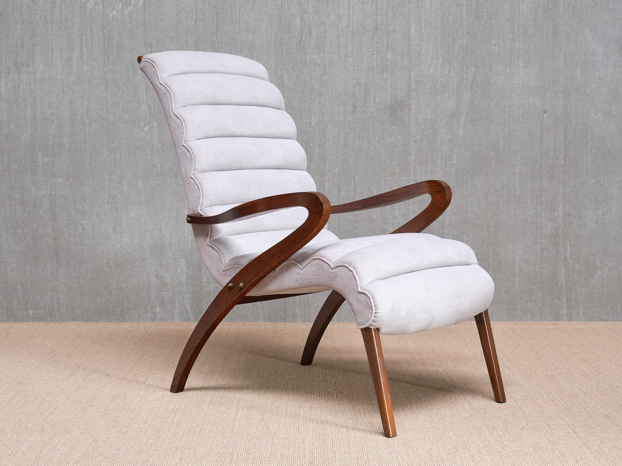 Exceptionnelle paire de fauteuils attribués à Carlo Enrico Rava, Italie, années 1940 Bon état - En vente à The Hague, NL