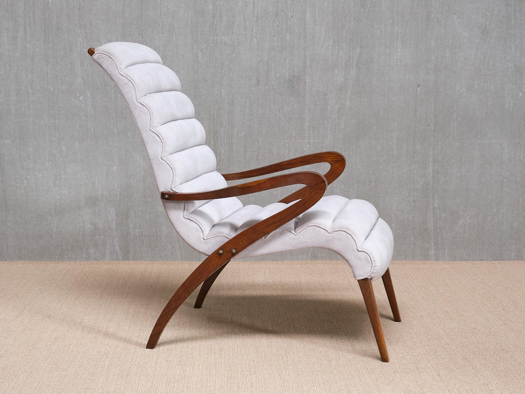 Laiton Exceptionnelle paire de fauteuils attribués à Carlo Enrico Rava, Italie, années 1940 en vente