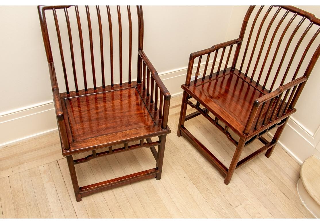 Exceptional Pair of Chinese Armchairs In Good Condition For Sale In Bridgeport, CT