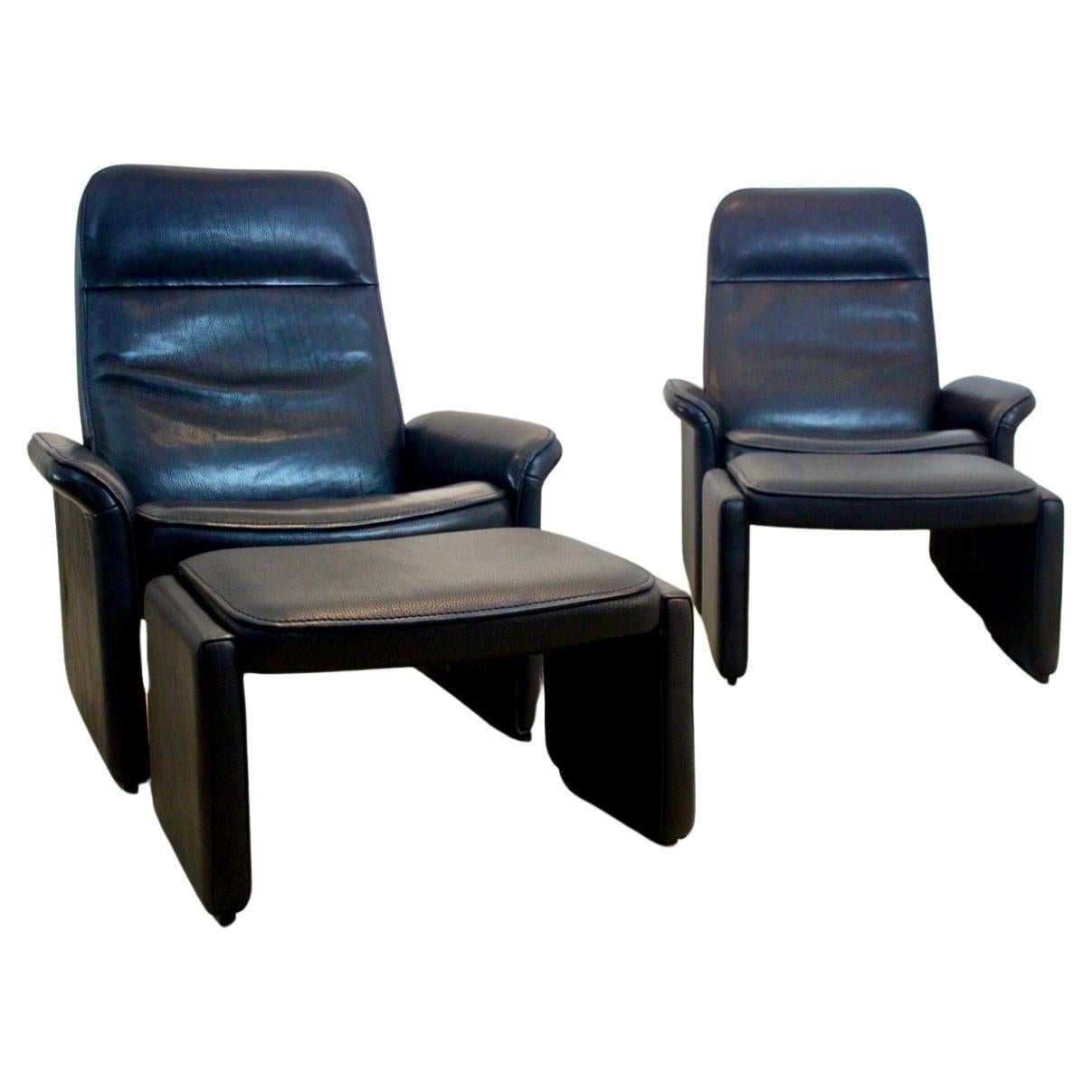 Eccezionale coppia di sedie da salotto e pouf regolabili DS-50 de Sede