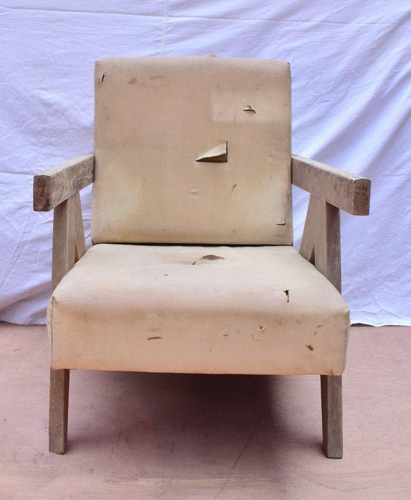 Exceptional pair of Easy Armchairs by Pierre Jeanneret For Sale 5