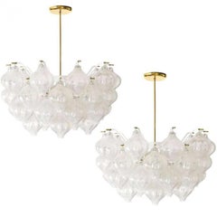Exceptional Pair of Kalmar 'Tulipan' Light Fixtures, 1960s